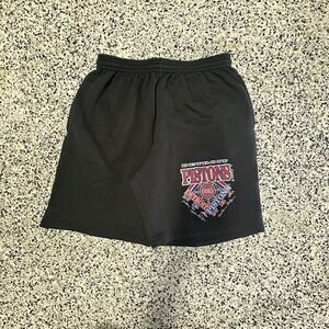 Vintage Jerzees Detroit Pistons Sweat Shorts Mens XL Black Made in USA 90s